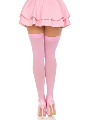 Nylon Over The Knee - PINK - O/S - HOSIERY