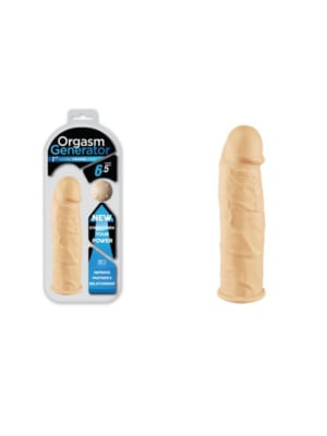 Orgasm Generator vibrating phallic Penis Sleeve sheath Flesh