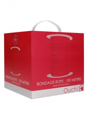 Σχοινί Δεσίματος Bondage Rope 100 Μέτρων - Κόκκινο