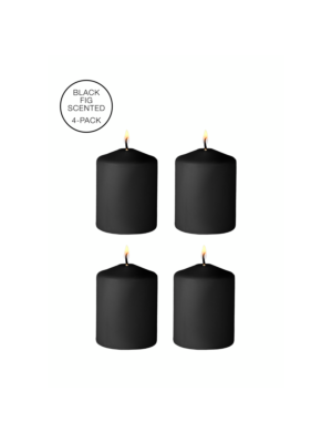 Tease Candles - Disobedient Smell - 4 Pieces - Black