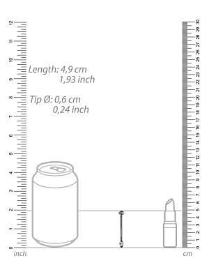 Urethral Sounding - Metal Plug - 6mm/49mm