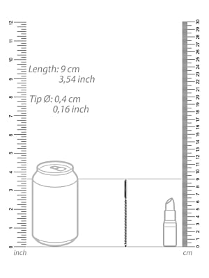 Metal Beginners Penis Plug - 0.2" / 4 mm