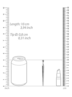 Ouch! Urethral Sounding Metal Stick Silver