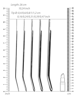 Ouch! Urethral Sounding - Metal Dilator Set