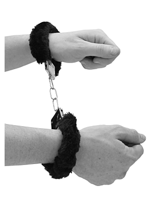 Beginner's Furry Hand Cuffs - With Quick-Release Button