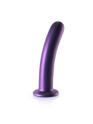 Smooth Silicone G-Spot Dildo - 7'' Purple