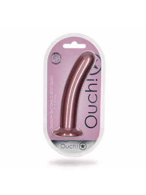 Smooth Silicone G-Spot Dildo - 7'' Pink