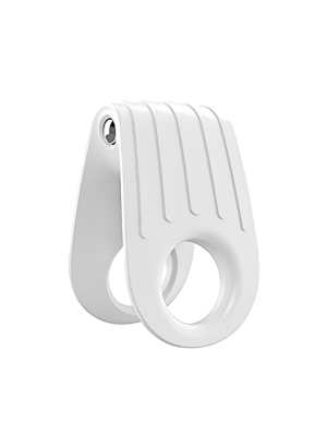 Δονούμενο Δαχτυλίδι Πέους OVO Cock Ring - Λευκό - Εύκαμπτο - Αδιάβροχο