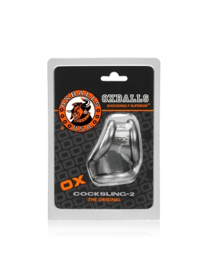 Ασημένιο Δαχτυλίδι Πέους Και Όρχεων Σιλικόνης -  Oxballs Cocksling 2