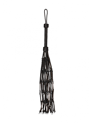 Leather Saddle With Barbed Wire Flogger - Δερμάτινο Μαστίγιο με Αγκαθωτό Πλέγμα - Whip Lash