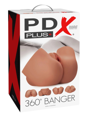 PDX Plus 360º Banger Masturbator in Tan