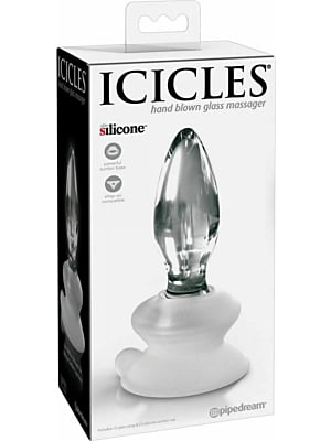 Pipedream Icicles No. 91 Hand Blown Glass Massager Clear