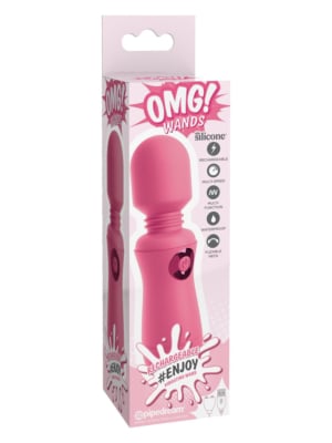 Pipedream OMG Silicone Rechargeable Wand Pink