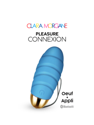 Επαναφορτιζόμενο Δονούμενο Κολπικό Αυγό Pleasure Connection με App Control (Μπλε) - Clara Morgane