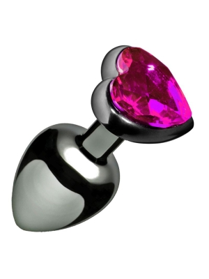 Heart Jewel Plug medium (pink)