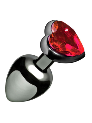 Heart Jewel Plug medium (red)