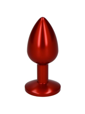Deep Red Butt Plug with Jewelry - Πρωκτική Σφήνα με Κόσμημα