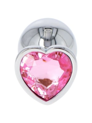 Heart Jewel Plug large (pink)