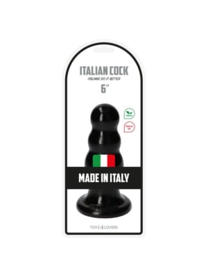 Πρωκτική Σφήνα Olmo Italian Cock Butt Plug 16.5 cm (Μαύρη) - Toyz4Lovers