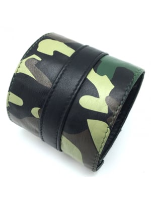 Περικάρπιο Camouflage Wrist Strap με Φερμουάρ - Vegan Leather