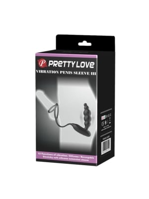 Δαχτυλίδι πέους με σφήνα Pretty Love vibration penis sleeve-iii  21 εκ