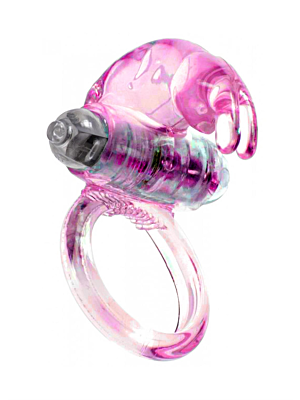 Δονούμενο Δαχτυλίδι Πέους Κουνελάκι Ροζ - Cock Ring