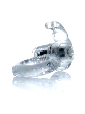 Rabbit Vibrating Cock Ring Clear