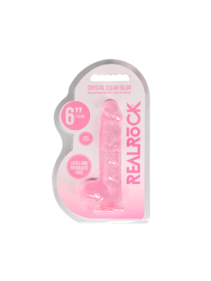 Realrock Realistic Dildo with Balls -15 cm Pink