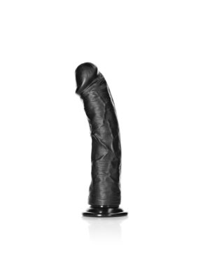 RealRock Curved Realistic Dildo with Suction Cup Black