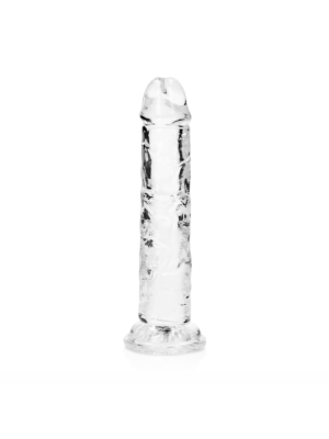 Straight Realistic Dildo with Suction Cup Clear