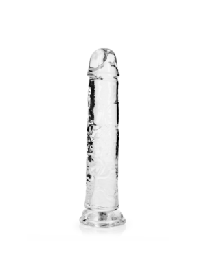 Straight Realistic Dildo with Suction Cup 8'' Clear