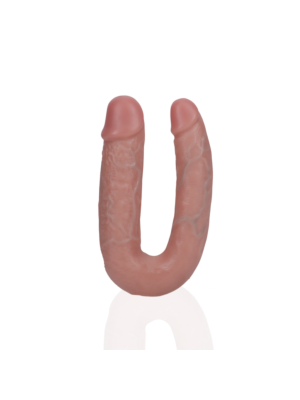 U Shaped Double Dildo 5 / 12,7 cm - Flesh