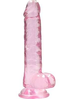 Realistic Dildo with Balls - Pink