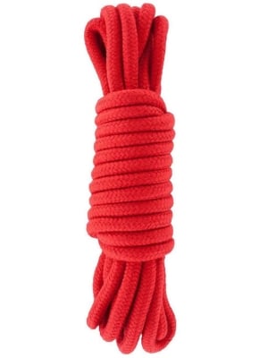 Fetish Bondage Rope 5 m - Κόκκινο Σχοινί Δεσίματος