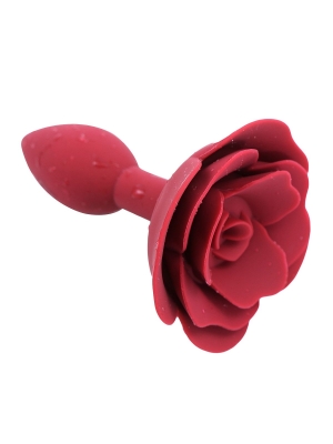 Κλασική Πρωκτική Σφήνα Σιλικόνης Red Rose 