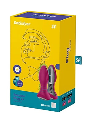 Rotator Plug 2 Fuchsia Anal vibrator App Controlled