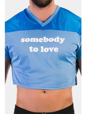 Crop Tee Somebody To Love - Blue