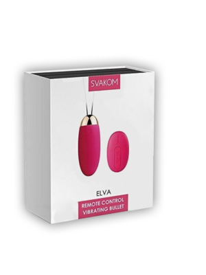 Svakom - Elva Vibrating Egg Plum Red