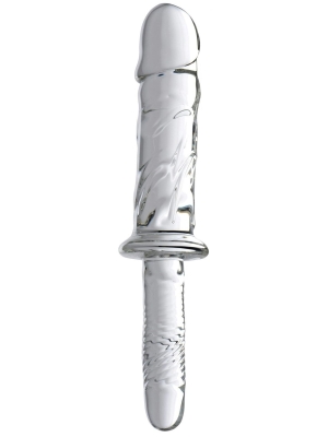 Ρεαλιστικό Πέος - Γυάλινο Ομοίωμα Πέους Brutus Glass Dildo Thruster 30 cm - XR Brands Master Series 