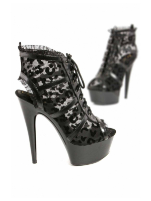 Plus Size Heel and front open with 7 lacing holes