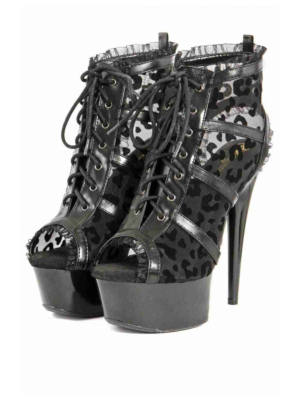 Plus Size Heel and front open with 7 lacing holes