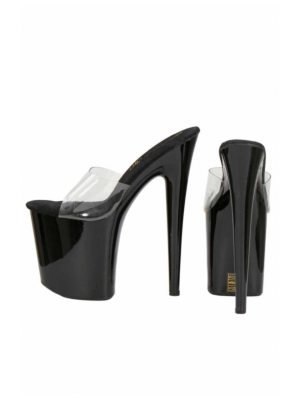 High heels platform pump 20cm Black