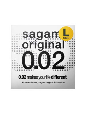Sagami Original 0.02 L-size (2nd generation)58mm 1's Pack PU Condom
