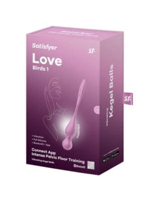 SATISFYER - LOVE BIRDS VIBRATING KEGEL BALLS PINK