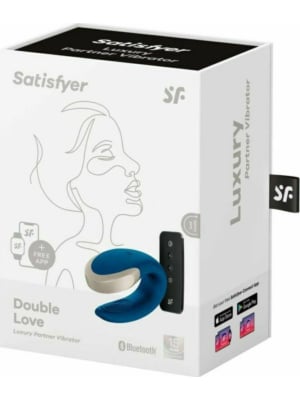 Satisfyer Double Love Blue App Controlled Vibrator