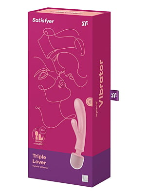 Satisfyer Triple Lover Rabbit And Wand Vibrator