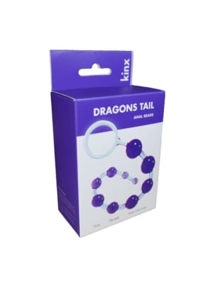 Kinx Dragons Tail Beads Purple 25cm