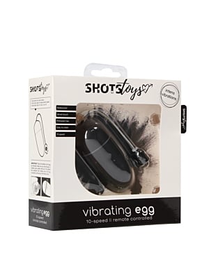 Shots 10 Speed Vibrating Egg - Black