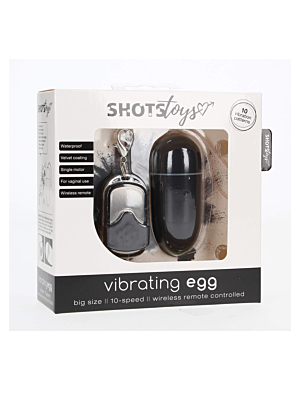 10 Speed Remote Vibrating Egg - Big - Black