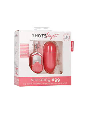 10 Speed Remote Vibrating Egg - Big - Pink